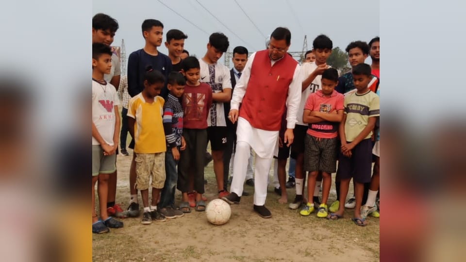 CM Pushkar Singh Dhami reached among the children in khatima