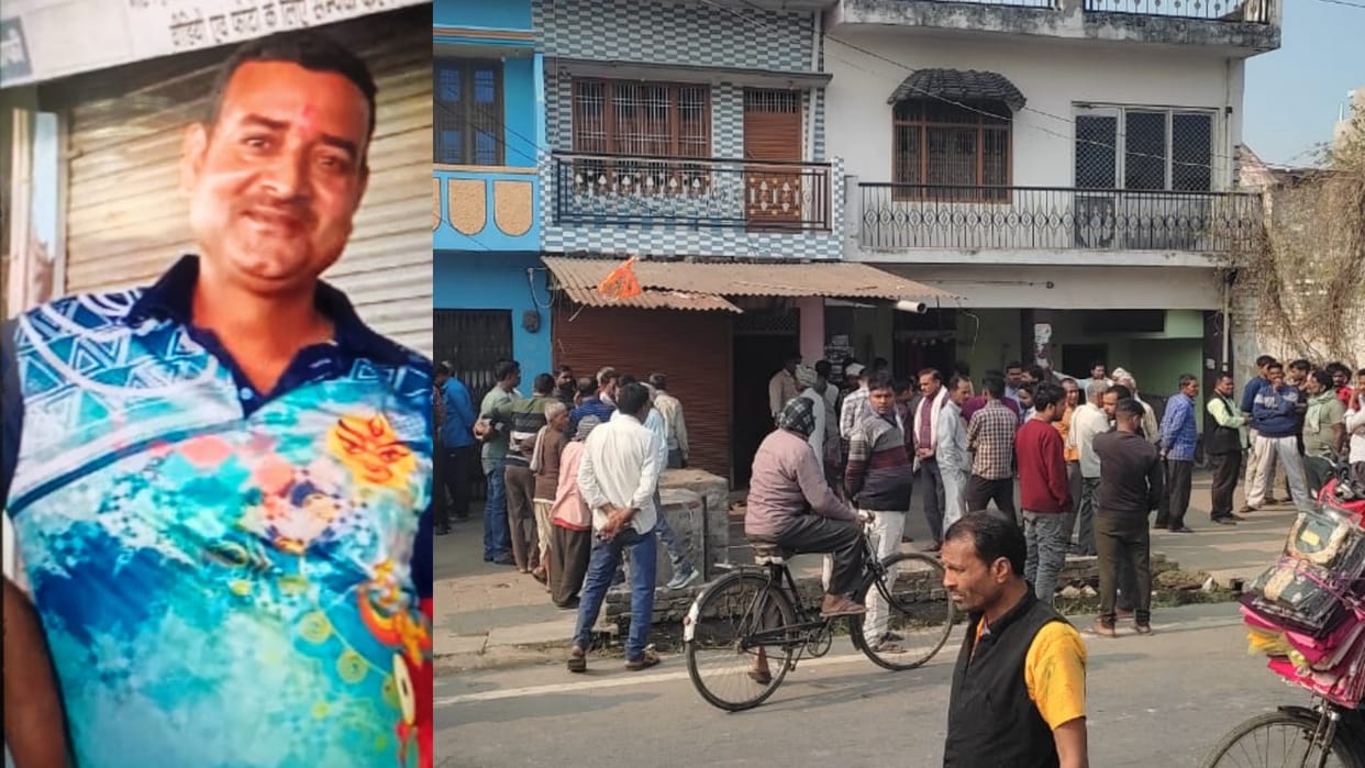 A businessman's dead body found hanging in a room in Babhnan Gonda.