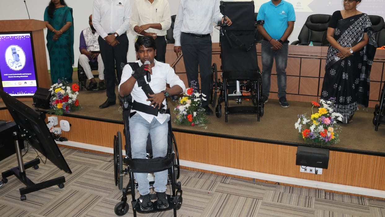 IIT Madras develops Indigenous electric standing wheelchair to empower individuals with mobility challenges