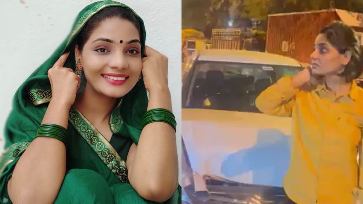 Neha Singh Rathore known for her controversial track UP Mein Ka Ba met with ghastly accident video goes viral