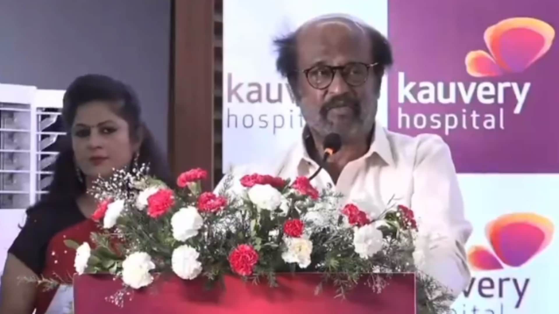 Rajinikanth Says It Is Election Time And I Am Scared To Even Breathe In A Conversation video goes viral