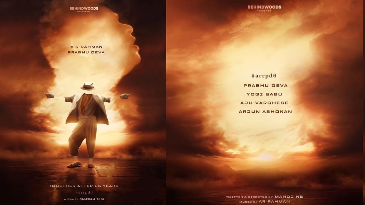 Singer AR rahman choreographer prabhu deva reunite for new film ARRPD6 after 25 years shares film first poster