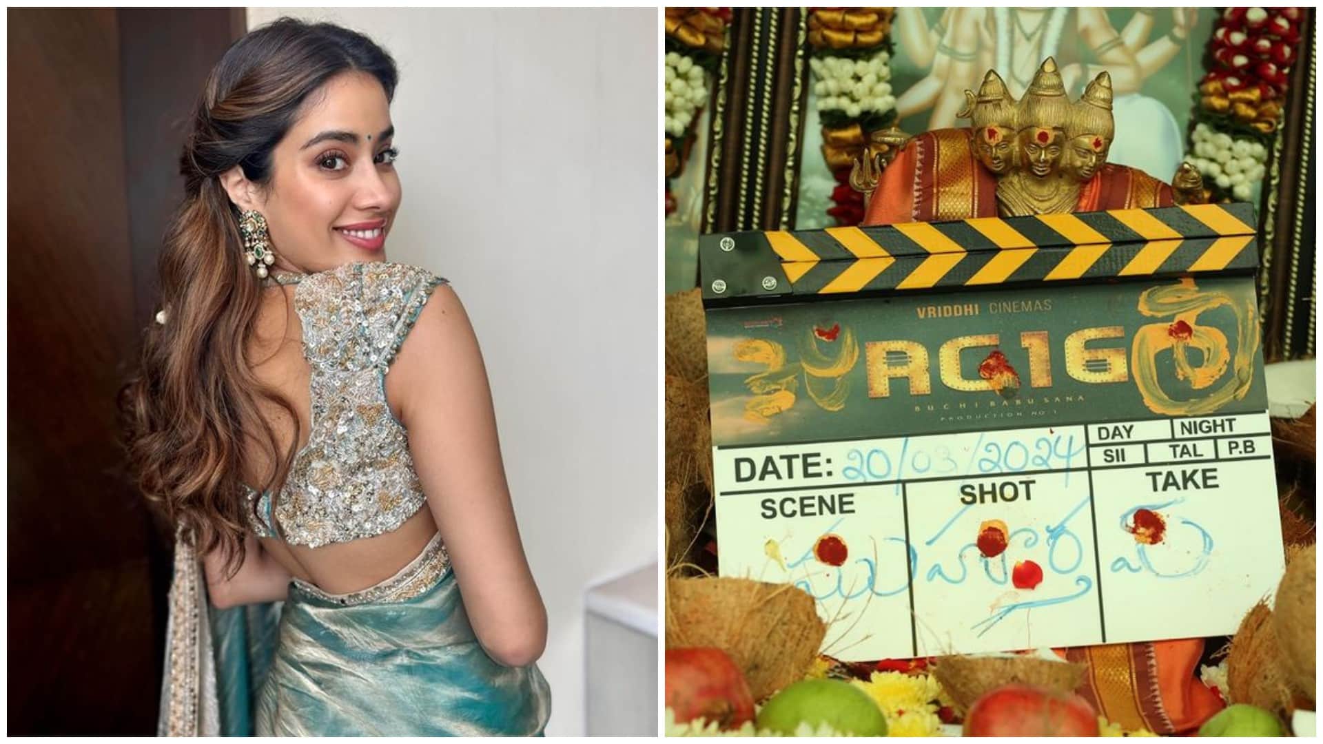 Ram Charan is Excited to Shooting with Janhvi Kapoor in RC 16 Shares Pics With Actress After Film Announcement