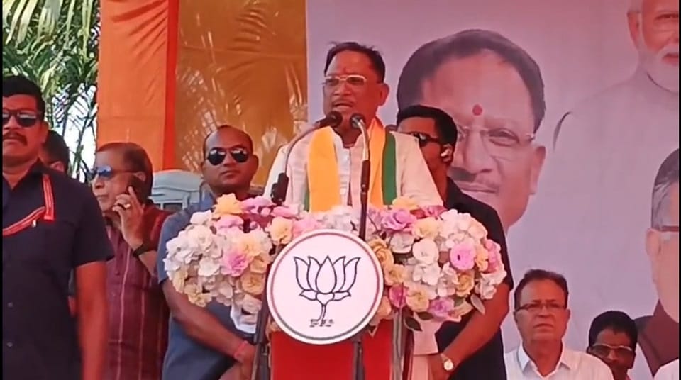 CM Sai attended workers conference in Rajnandgaon