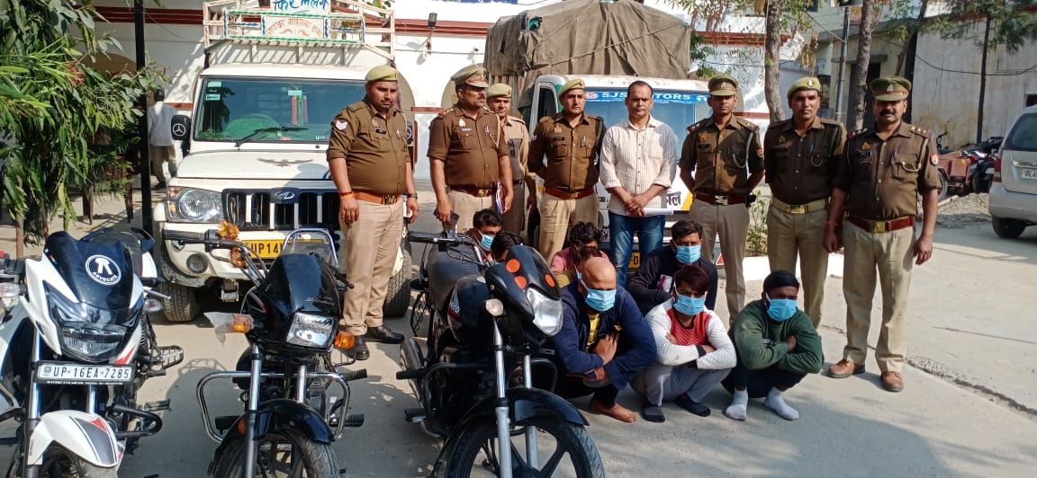 Saharanpur: Miscreants from Meerut and Ghaziabad had committed robbery, eight arrested