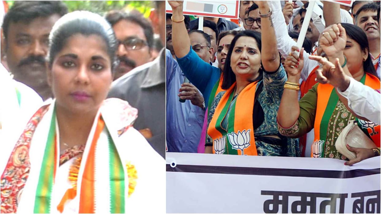 West Bengal Sandeshkhali BJP Bharati Ghosh meet women TMC leader Shahjahan Sheikh
