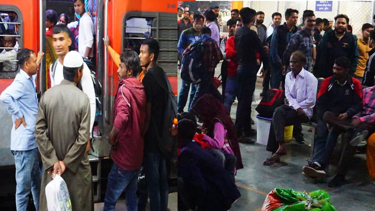 Holi 2024 Train Update Seats not available in trains on Holi crowd of passengers gathered in buses Uttarakhand