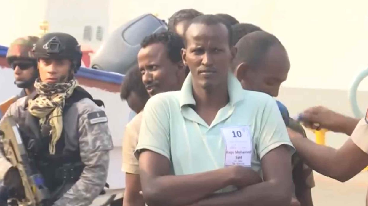 Somalian pirates handed over to Mumbai Police after due formalities of Customs and Immigration