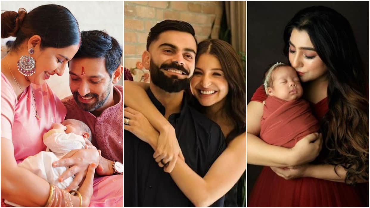 Bollywood Stars First Holi With Kids Anushka Sharma Virat Kohli to Vikrant Massey Sheetal Pankhuri Awasthy