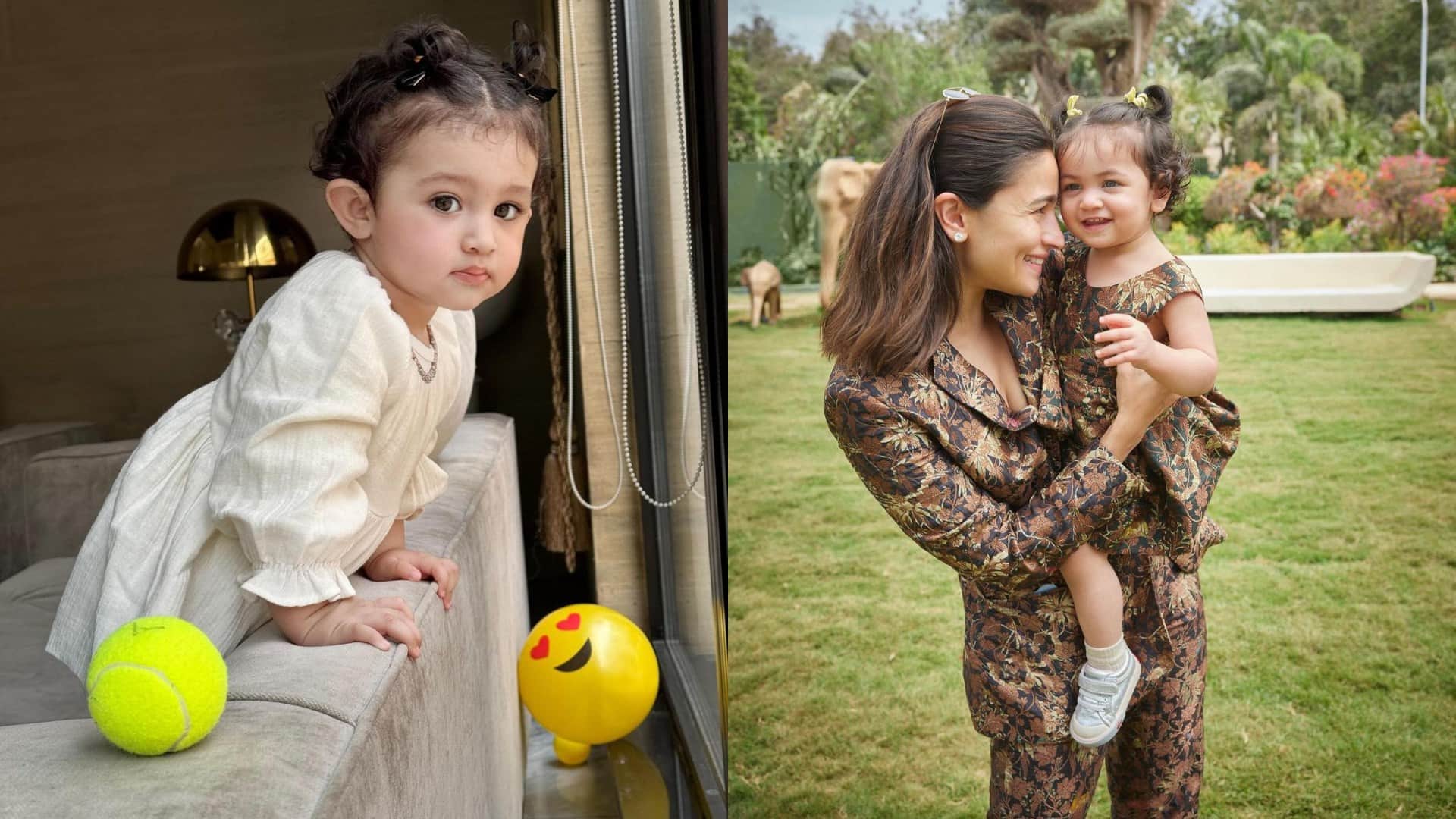 Atif Aslam daughter Haleema face is compared with Alia Bhatt daughter face Raha photos went viral on internet