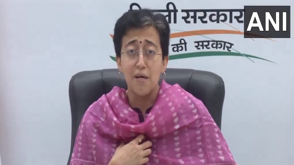 Minister Atishi started DP campaign Delhi cm arvind kejriwal
