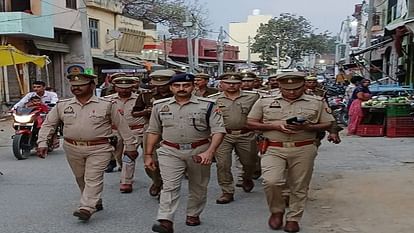 Aligarh Police high alert on the festival of colors Holi