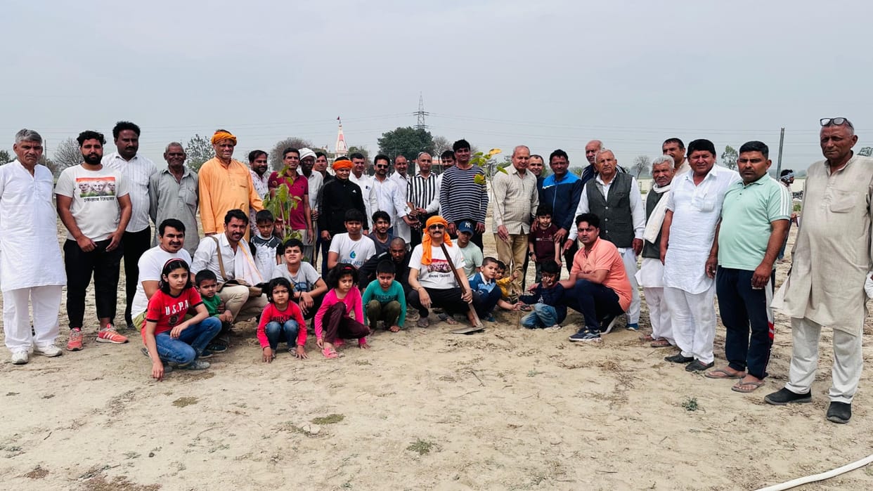 Sonipat: 100 saplings planted under One Soldier One Tree campaign