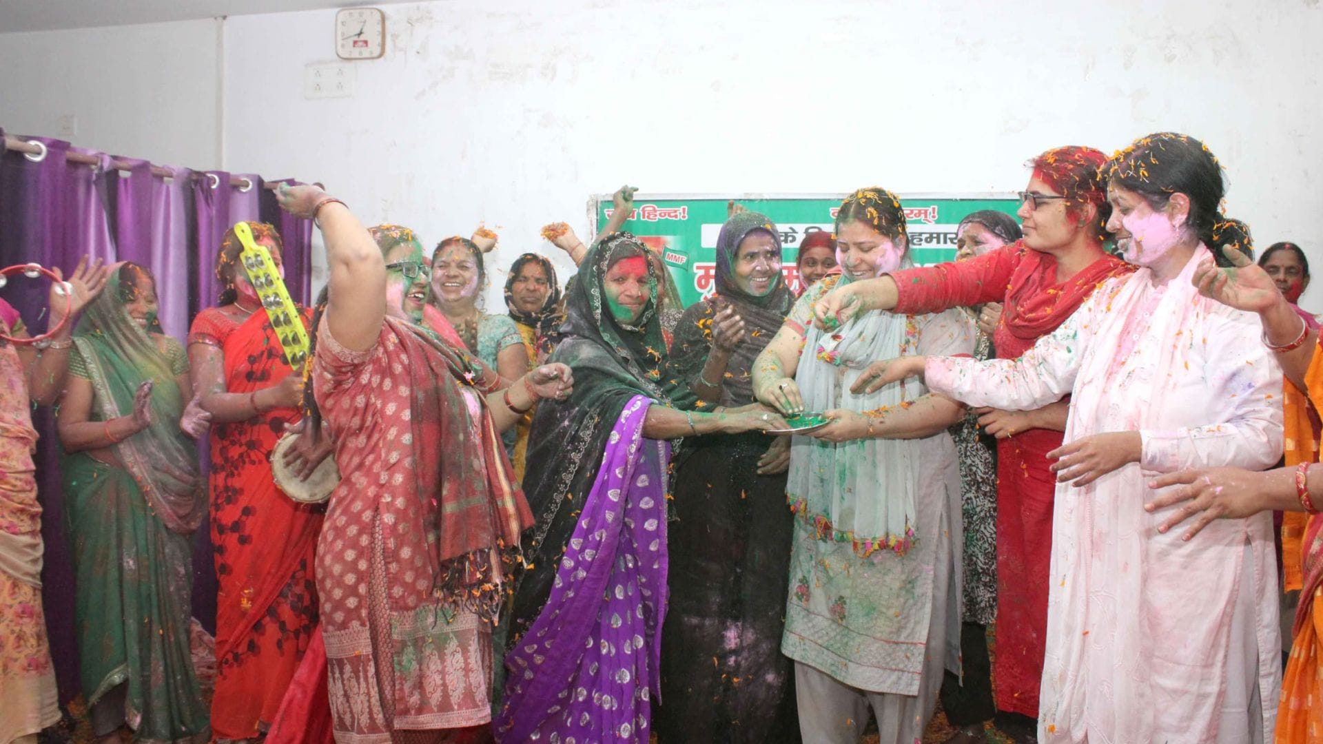 Holi Celebrated Muslim Women in varanasi
