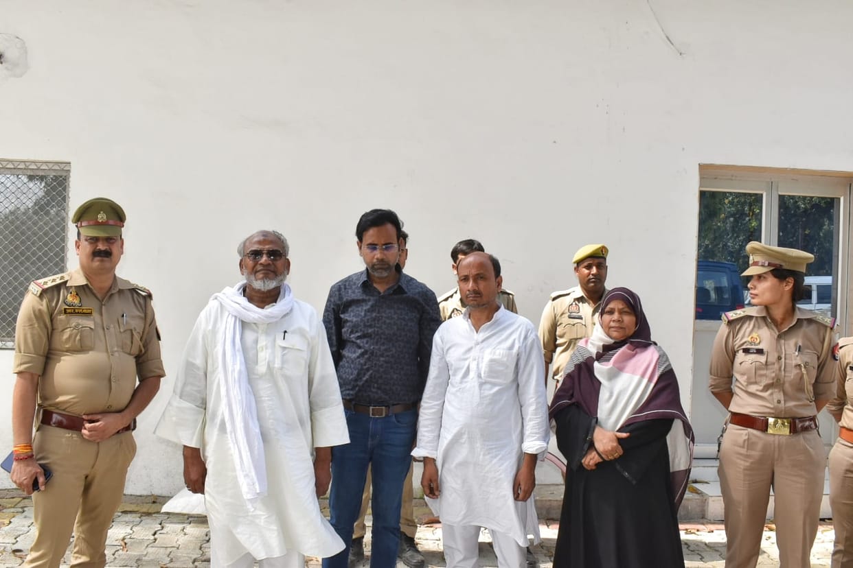 Mukhtar Ansari associates gangster action and four people arrested in ghazipur