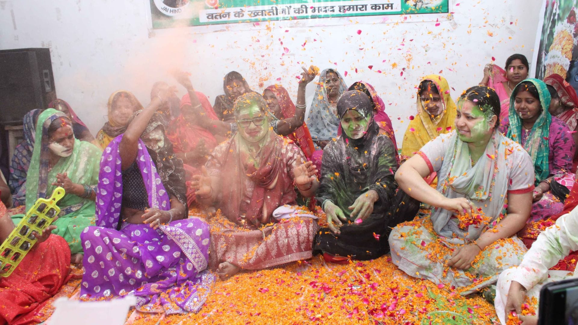 Holi Celebrated Muslim Women in varanasi