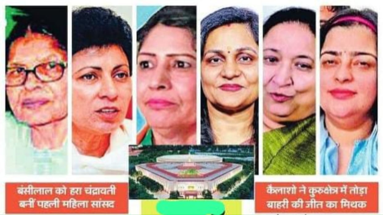 14 elections from Haryana in 58 years and only six women reached Parliament