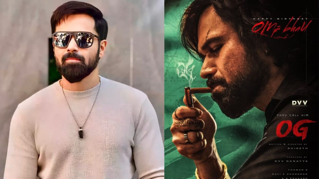 Emraan Hashmi first look out from his South debut film OG he will share screen with Pawan Kalyan in movie