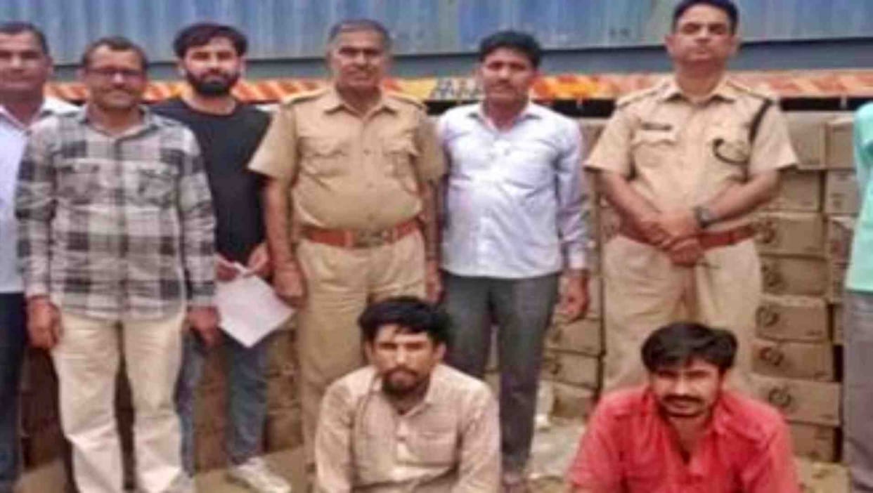 Jhunjhunu: Container full of illegal liquor seized, liquor worth Rs 1 crore recovered
