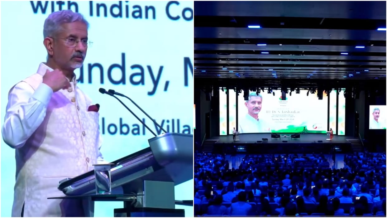 External Affairs Minister S Jaishankar In Singapore, Indian community members On Article 370 And Russia