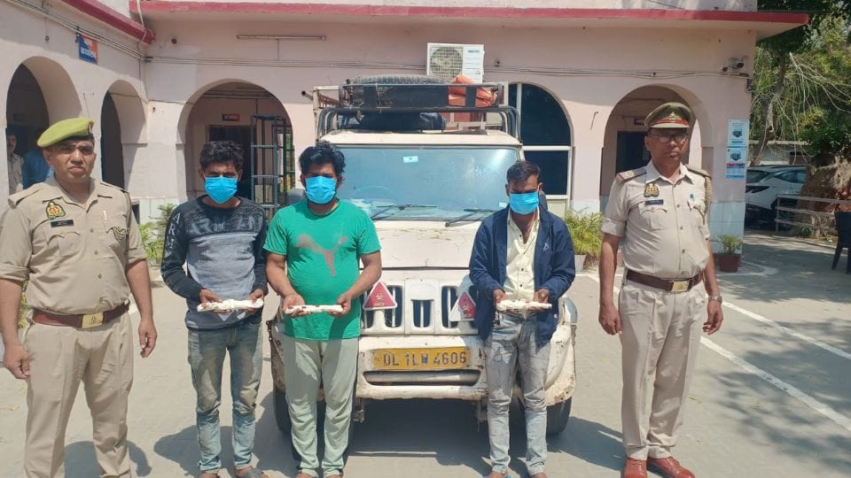 Bisrakh police station arrested three accused