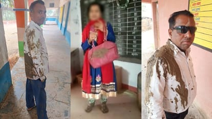 Bihar News: Teachers angry to opening school on Holi, throw mud and stone. Lady teacher also injured.kk Pathak