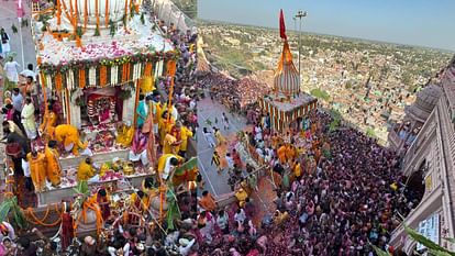 Radharani showered blessings on devotees in Barsana and with this the 40 day festival ended