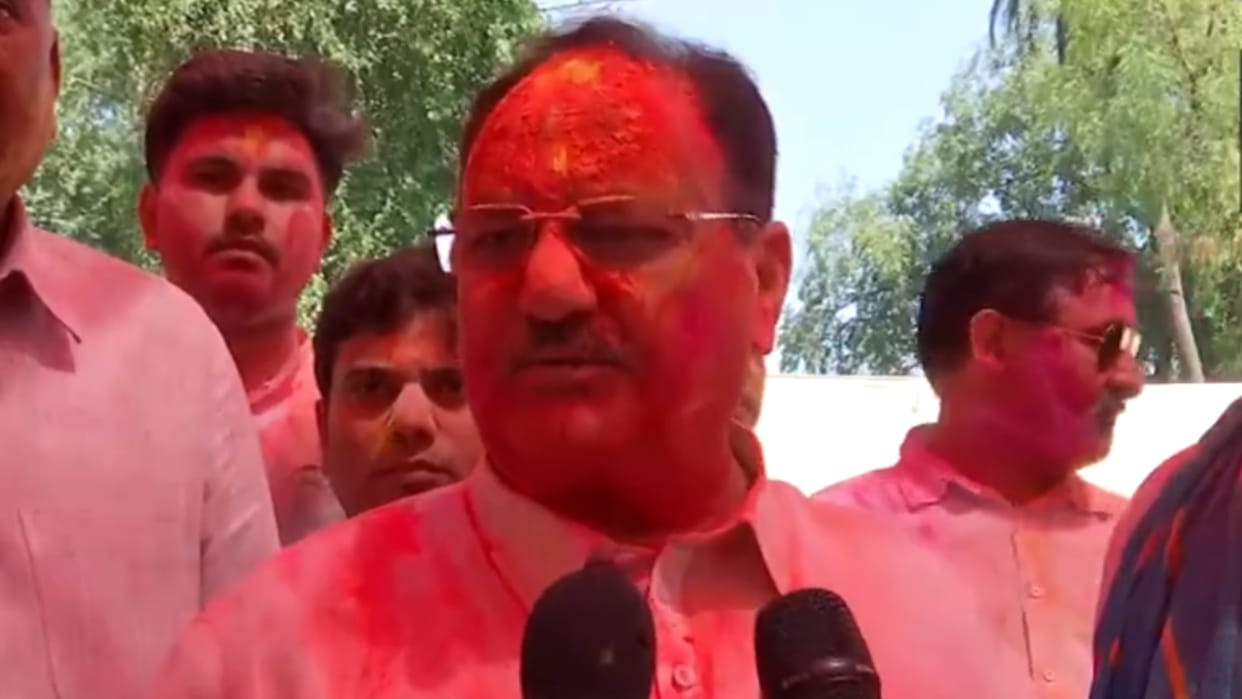 BJP President JP Nadda: India will celebrate Holi again on June 4 with resolve for Viksit Bharat