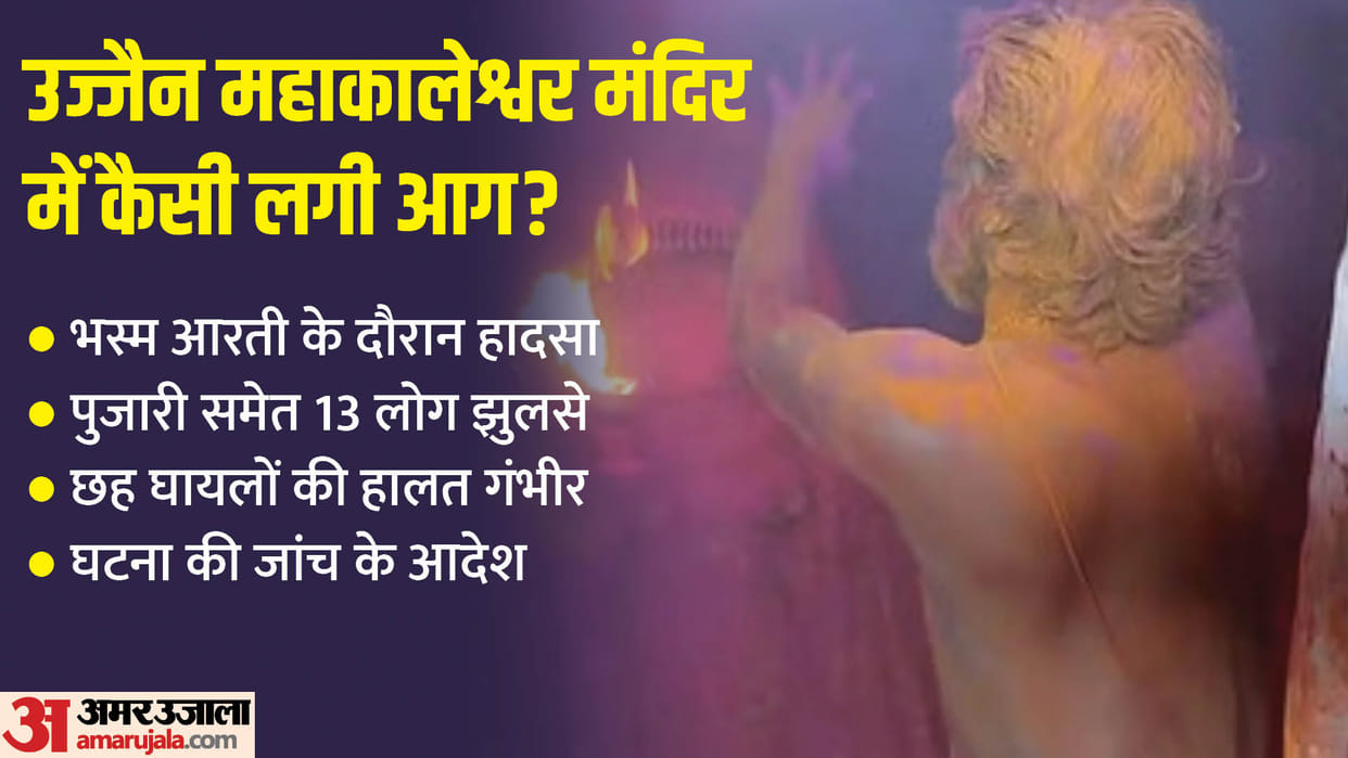 How did the fire break out in Ujjain Mahakaleshwar Temple Baba Mahakal Hindi News