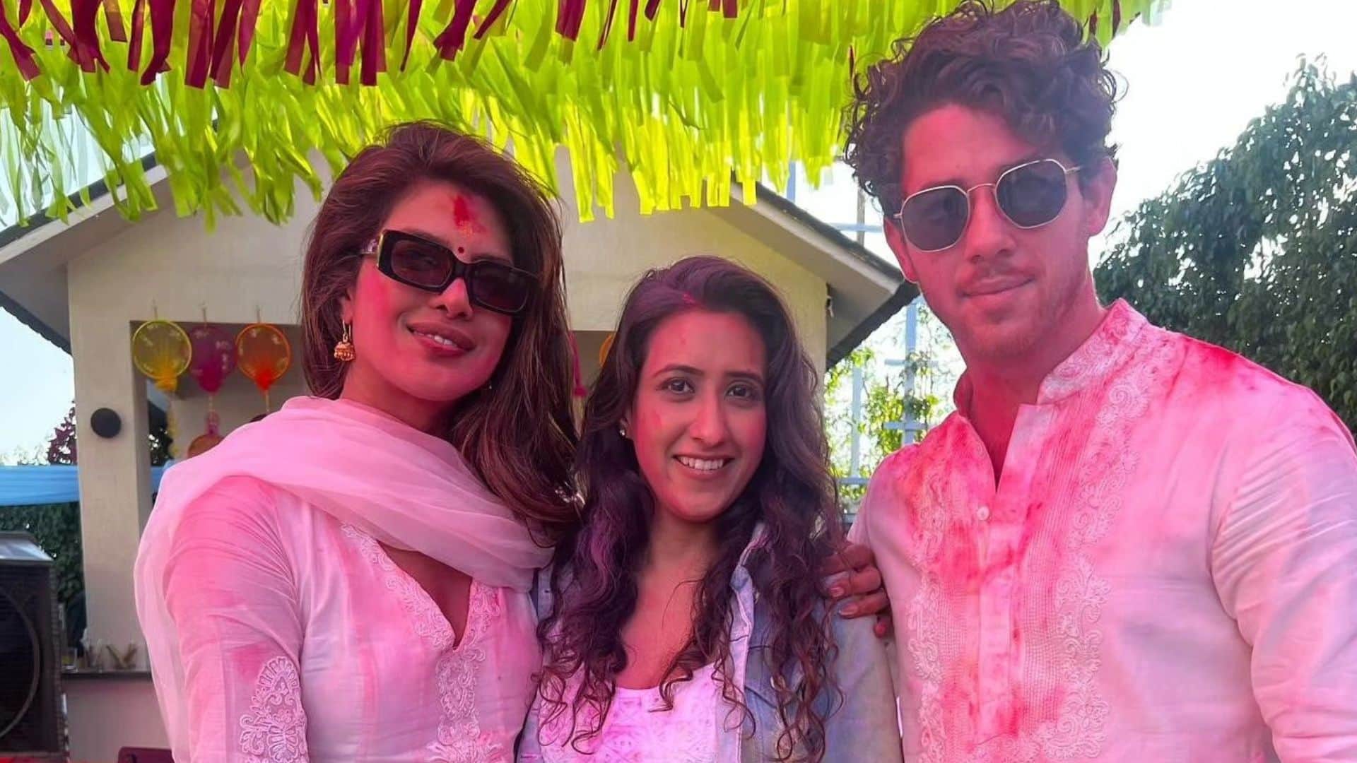 Priyanka Chopra danced with Nick Jonas in Holi party pictures with daughter Malti went viral see here