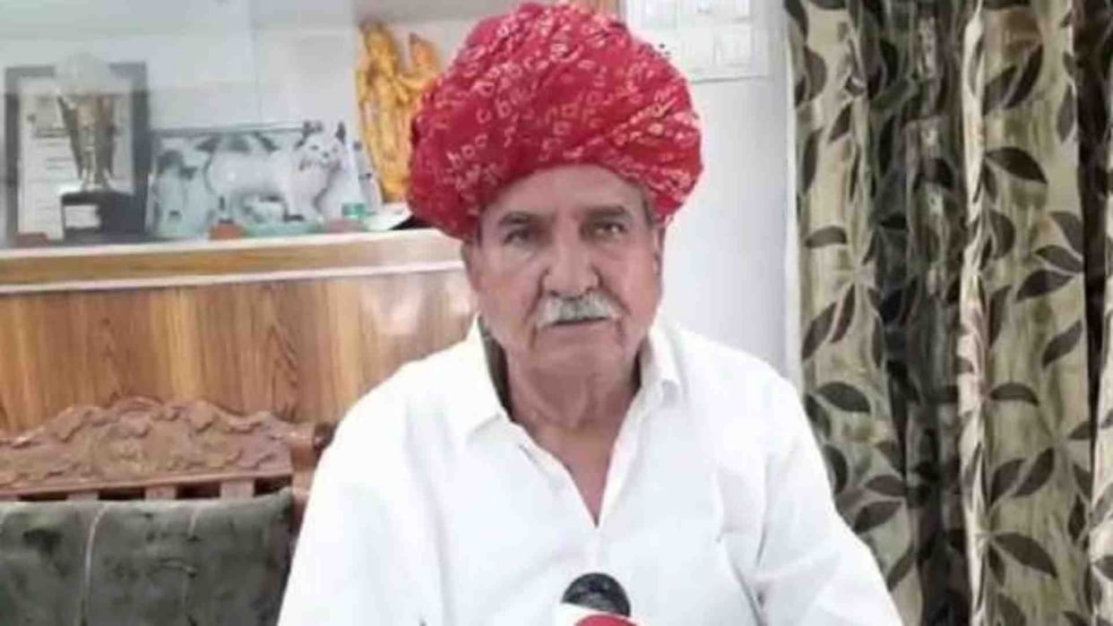 Congress candidate Ramchandra Choudhary in front of BJP's Bhagiratha in Ajmer