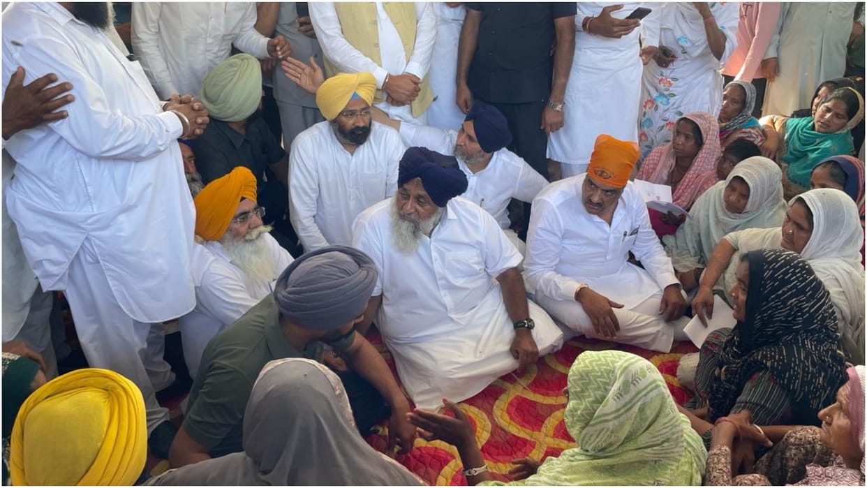 Poisonous liquor case: Sukhbir Badal arrives to meet victims' families