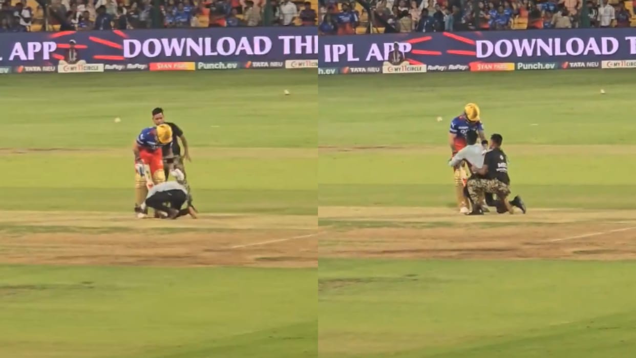 RCB vs PBKS  breach in the security of players during the IPL 2024 match, a person came close to Virat Kohli