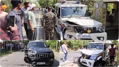 Bihar News: होली के दिन रोहतास में तेज रफ्तार कार ने पुलिस के 112 वाहन में मारी जबरदस्त टक्कर, चालक हुआ घायल Bihar News: On day of Holi, a speeding car collided with a police vehicle 112 in Rohtas, driver got injured