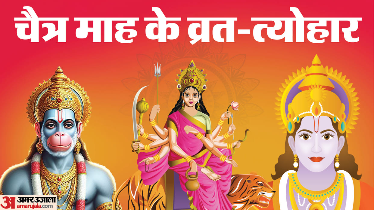 Chaitra Maas Vrat Tyohar 2024 list navratri ram navami surya grahan hanuman jayanti dates