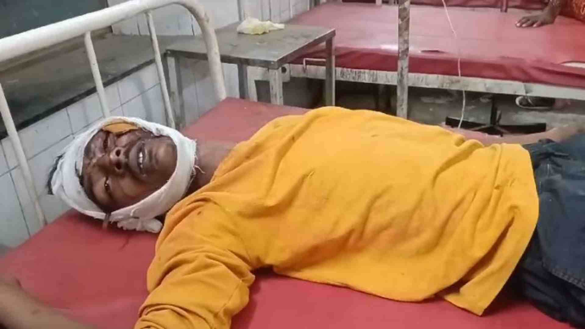 घटना में घायल युवक।