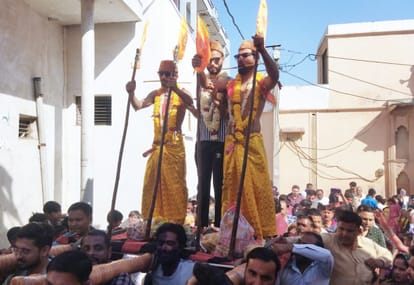 Holi is celebrated every year under a unique tradition in Bijauli village of Meerut