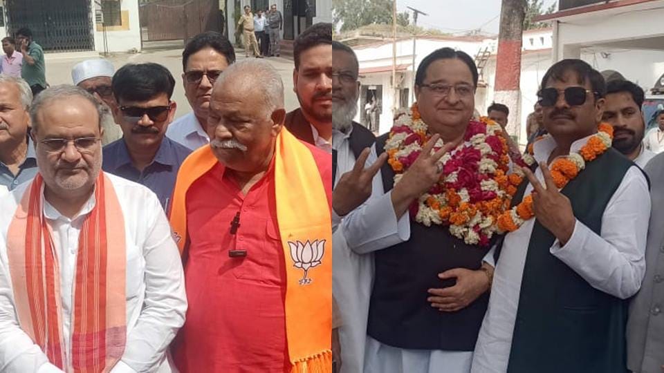 Moradabad seat: BJP candidate Sarvesh Singh got nomination done, SP ST Hasan also ready