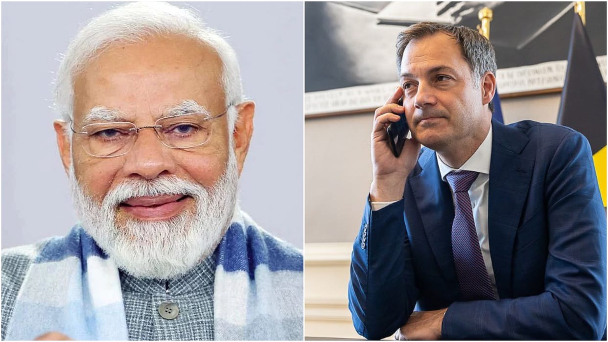 Prime Minister Narendra Modi dials Belgian counterpart; discusses West Asia, Russia Ukraine peace