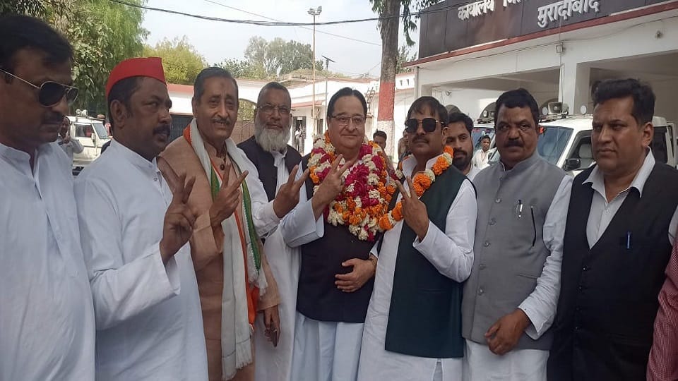 lok sabha election SP MP ST Hasan done his nomination