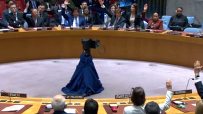 What is the proposal passed for ceasefire between Hamas and Israel and why America abstain