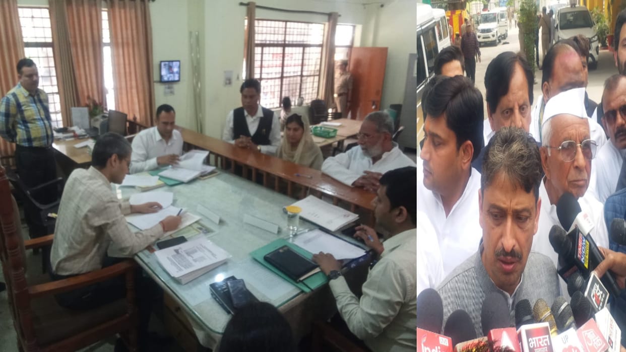 SP candidate Iqra Hasan and Imran Masood came to file their nominations in West UP