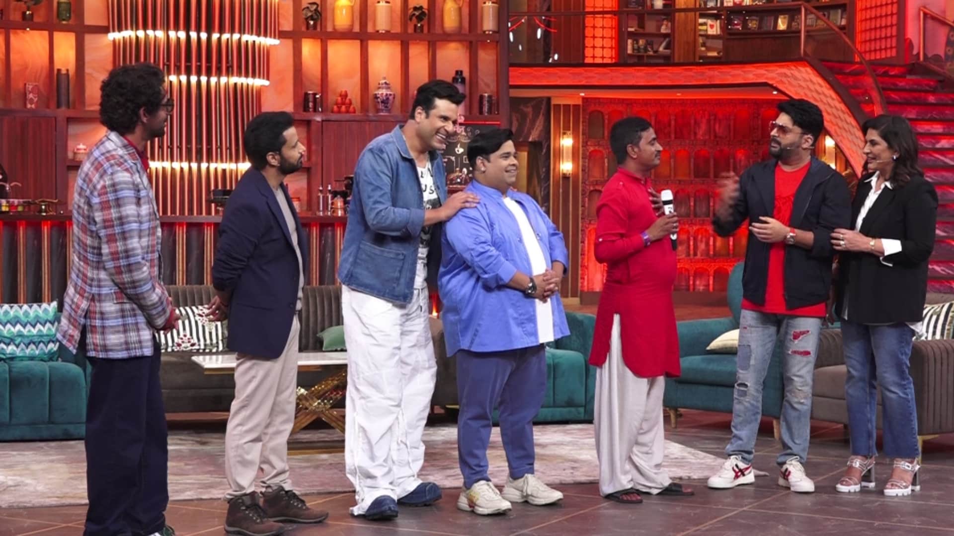 The Great Indian Kapil Show press conference Archana puran singh Sunil grover, krushna Abhishek Rajiv thakur
