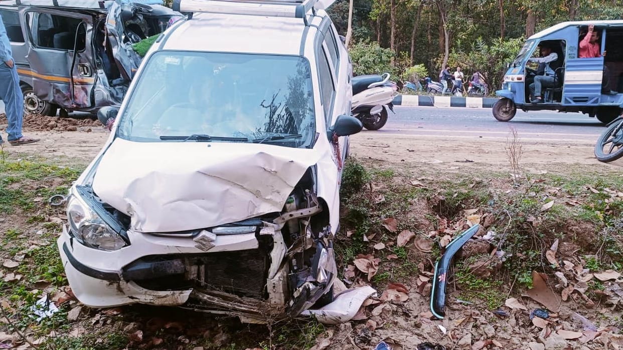 Car Accident in Doiwala Rishikesh Collision of two vehicles many injured including a child death