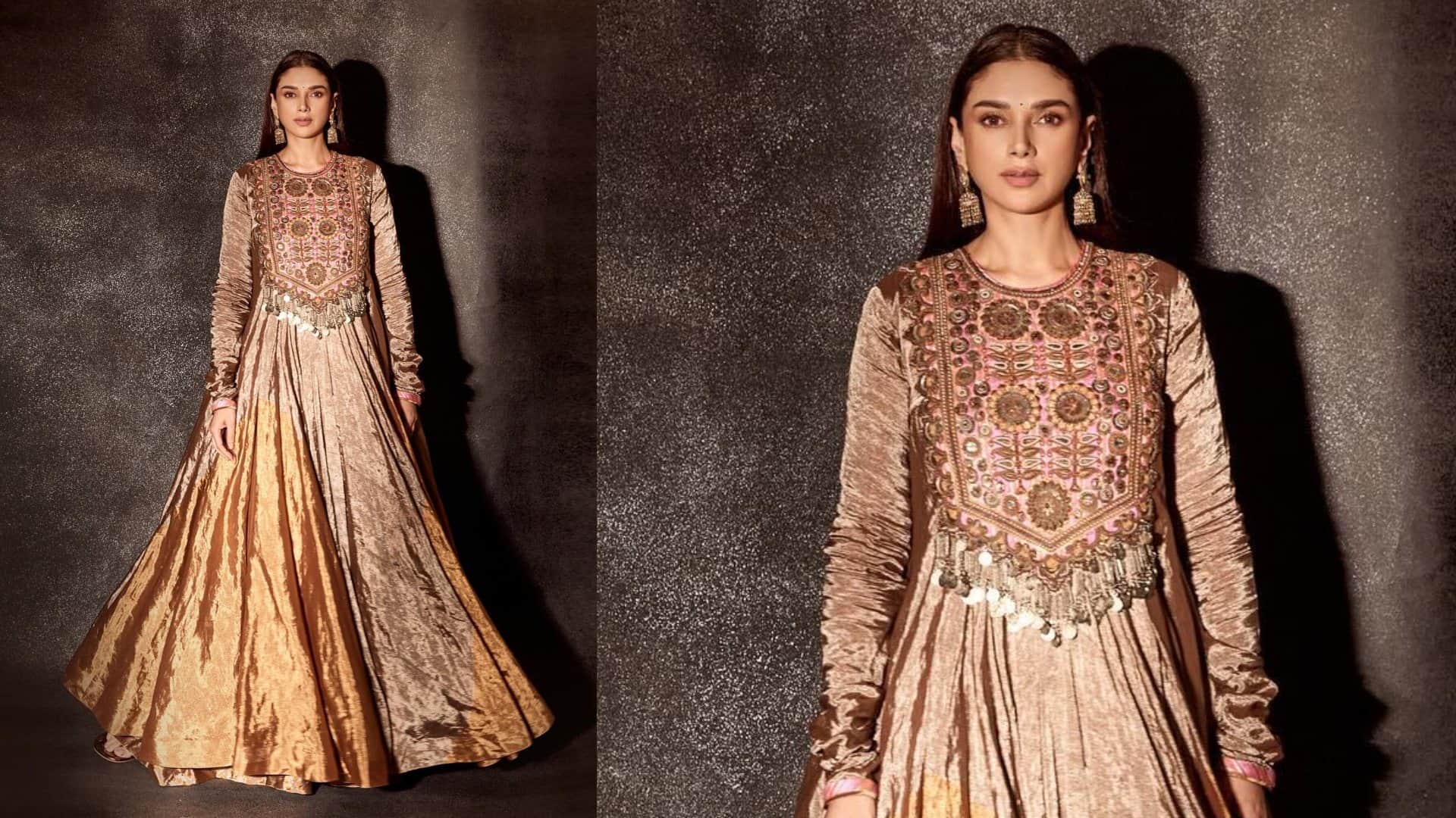 Eid 2024 trendy anarkali suit design inspired by actress