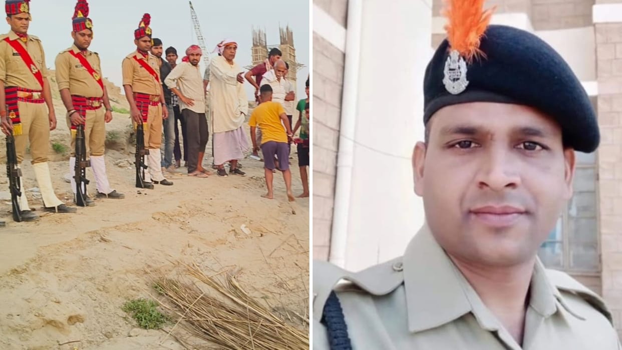 last salute given soldier by police in ballia