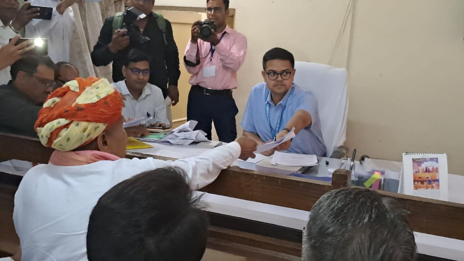 Dausa LS Seat: BJP candidate Kanhaiya Lal Meena, Congress's Murari Lal Meena filed nomination; Naresh Meena