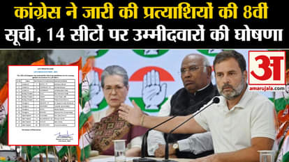 Congress 8th List: Congress released the eighth list of candidates for the Lok Sabha elections