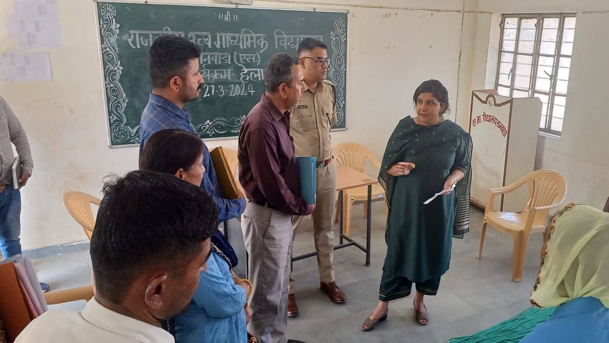 LS Polls: Sirohi Collector and Superintendent of Police inspected sensitive polling stations, Gujrat Border
