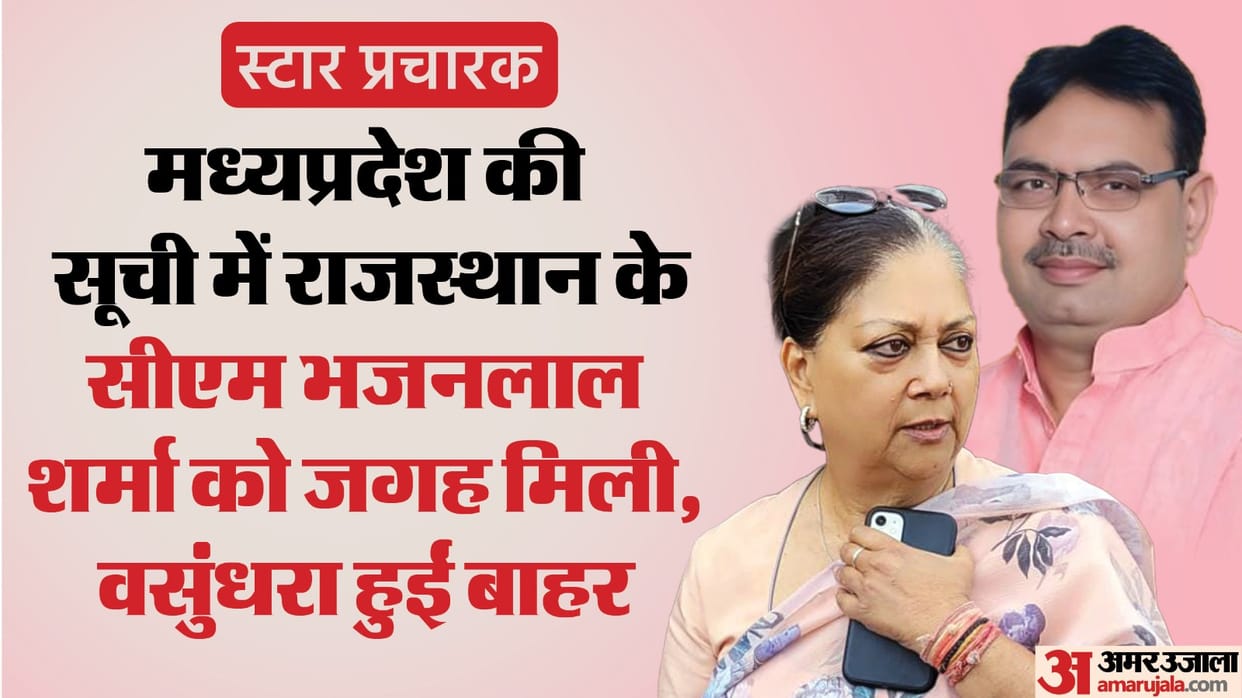 MP BJP: Vasundhara raje did not get a place among the star campaigners of BJP